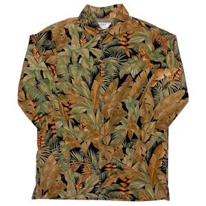 DISNEY Polynesian Resort Cast Member Uniform Shirt Hawaiian Floral Men's Small S